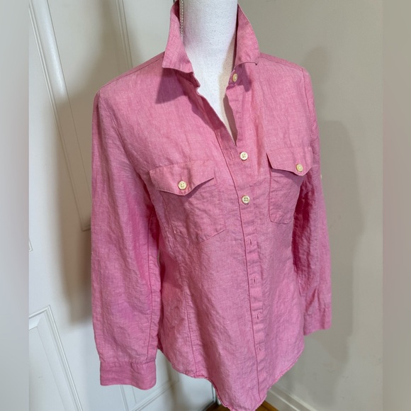 Banana Republic Flax Button Down - Picture 2 of 12